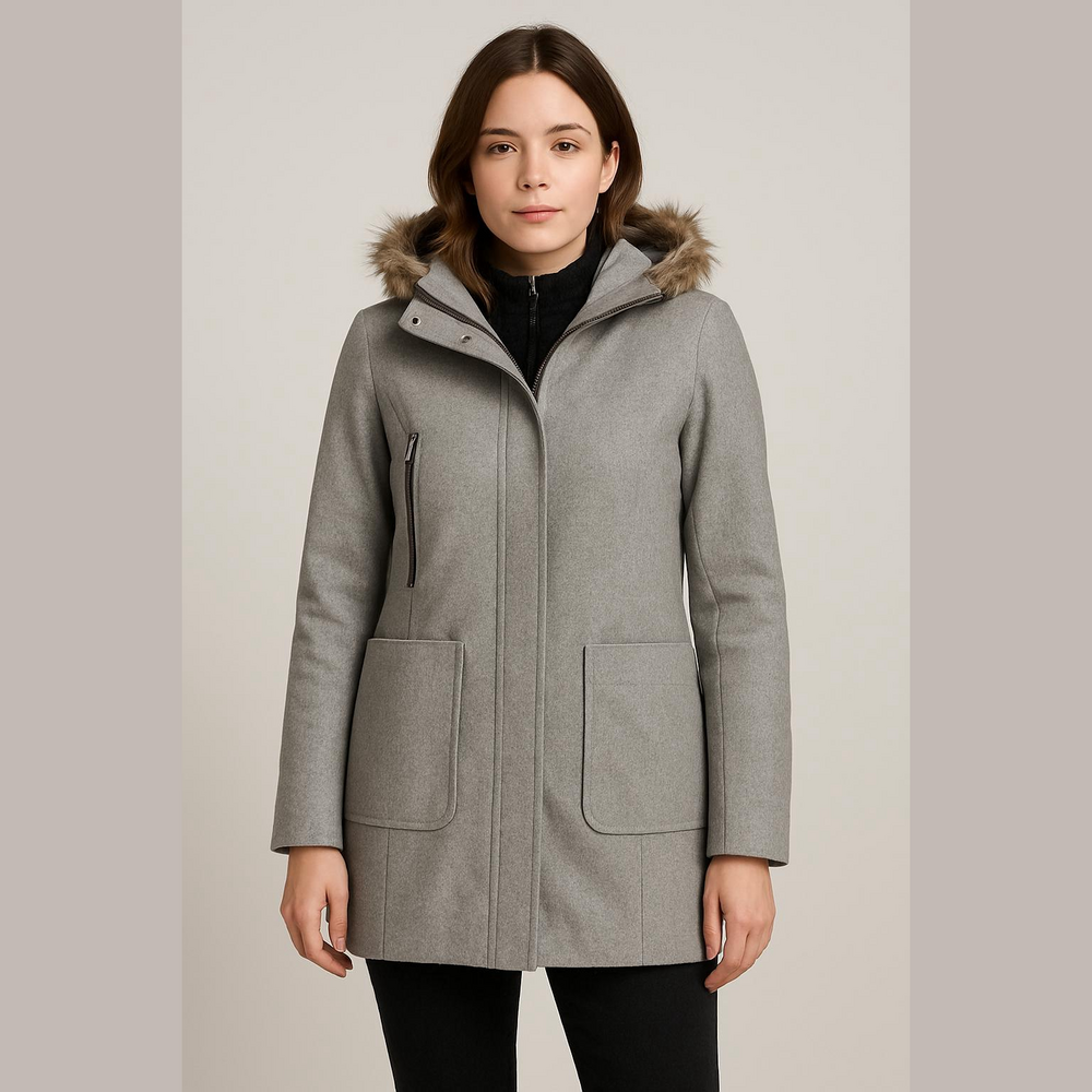 Great London Fog Zip Up Coat With Hood